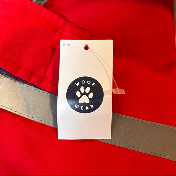 Land’s End Solid Squall Dog Jacket in Bright Cherry, Sz S - Picture 5 of 6